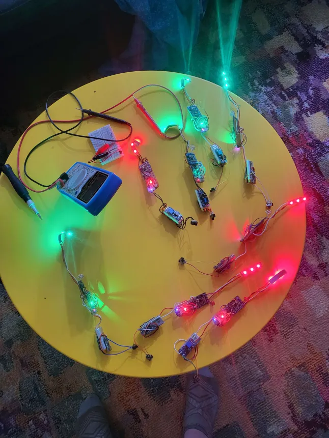 Early full-system BitWands prototype test setup